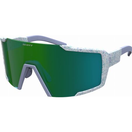 Scott Shield Sonnenbrille terrazzo white/green chrome