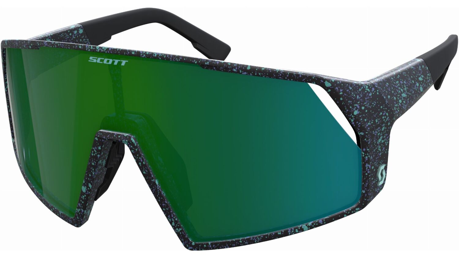 Scott Pro Shield Sonnenbrille terrazzo black/green chrome