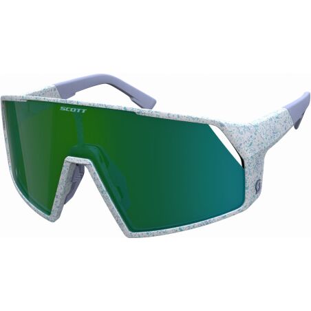 Scott Pro Shield Sonnenbrille terrazzo white/green chrome