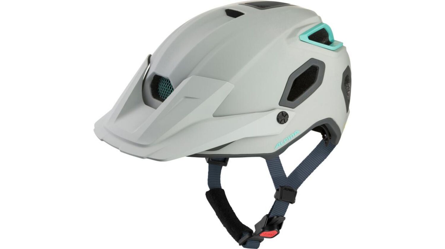 Alpina Croot Mips MTB-Helm smoke-grey turquoise matt