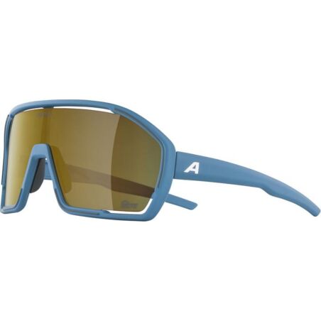 Alpina Bonfire Q-Lite Sportbrille smoke-blue matt/mirror gold one size