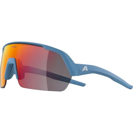 Alpina Turbo HR Sportbrille smoke-blue matt/mirror red one size