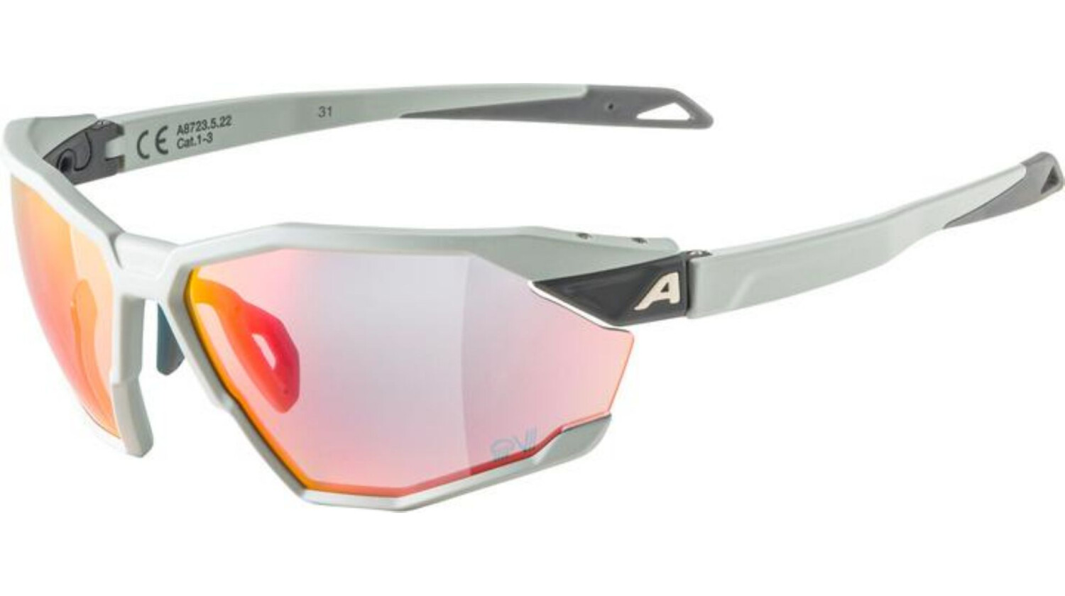 Alpina Twist Six QV Sportbrille smoke/quattro/variofl.mirror+ rainb. one size
