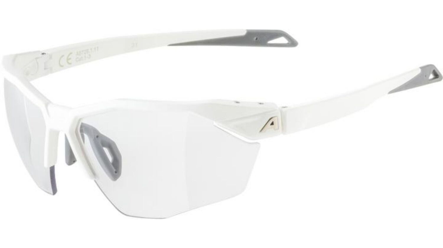 Alpina Twist Six S HR V Sportbrille white matt/varioflex black one size