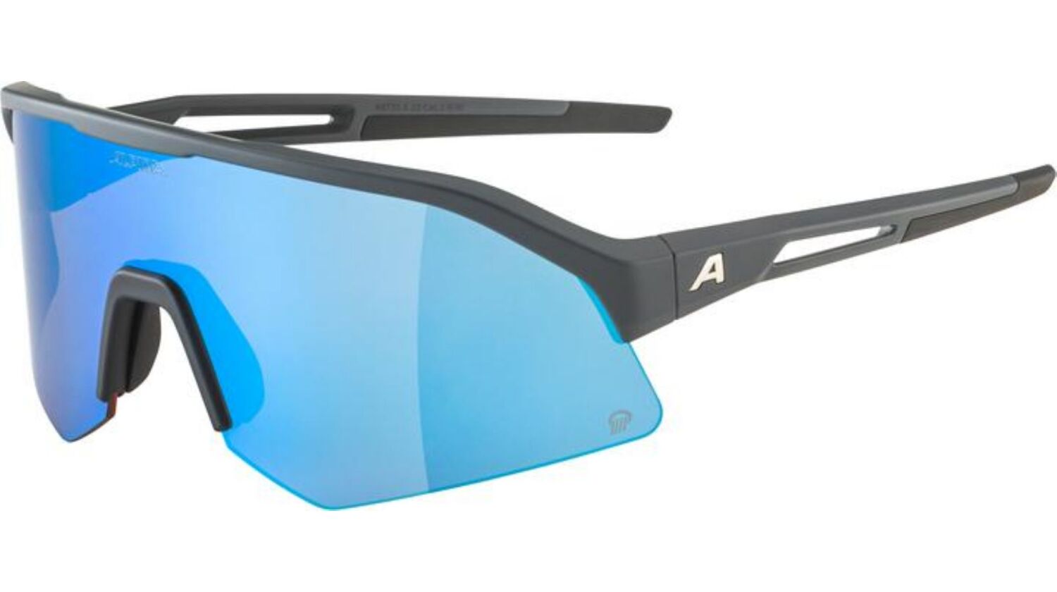 Alpina Sonic HR Q Sportbrille midnight-grey matt/mirror blue one size