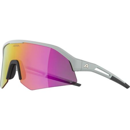 Alpina Sonic HR Q Sportbrille smoke-grey matt/mirror pink one size