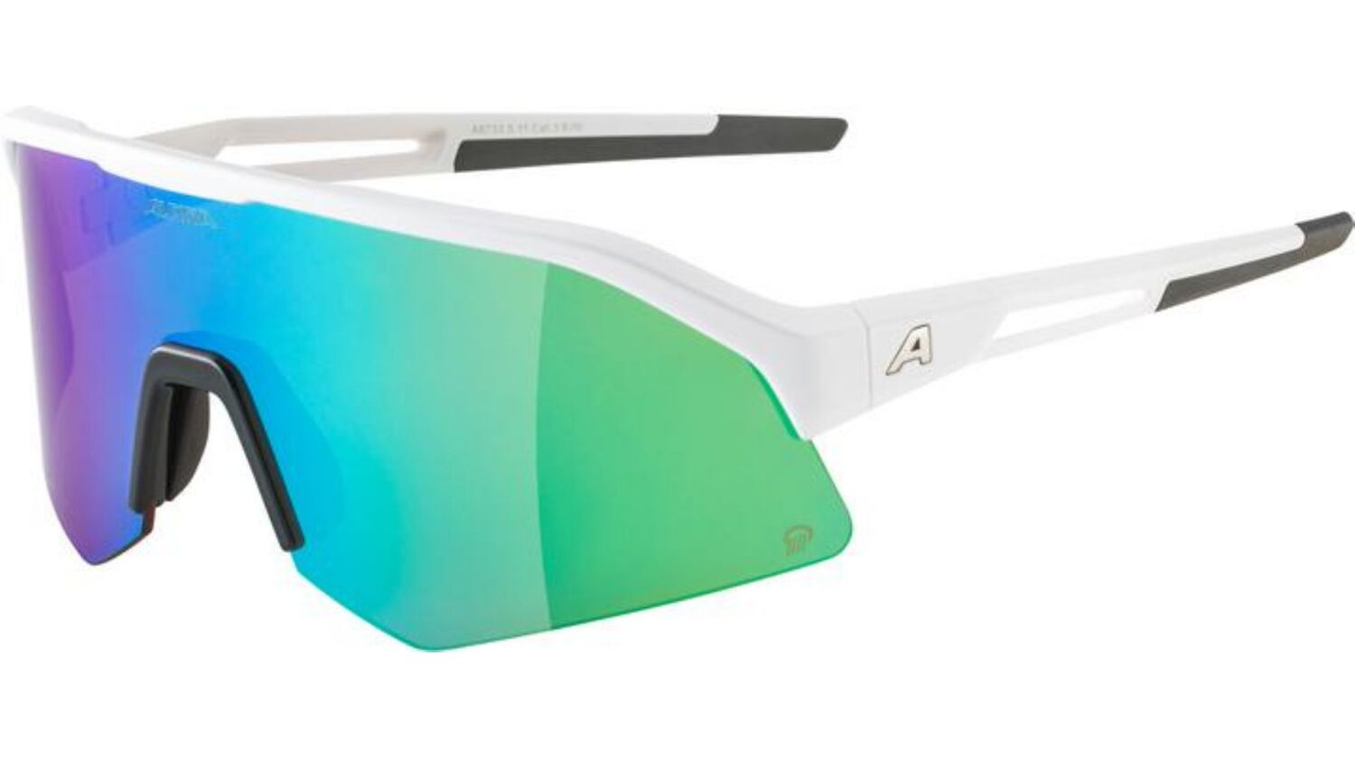 Alpina Sonic HR Q Sportbrille white matt/mirror green one size