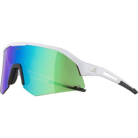 Alpina Sonic HR Q Sportbrille white matt/mirror green one size