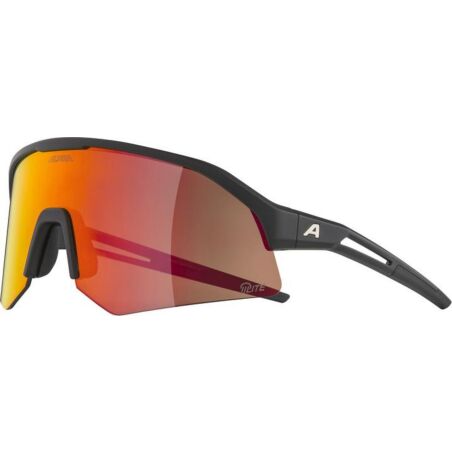 Alpina Sonic HR Q-Lite Sportbrille black matt/mirror red one size