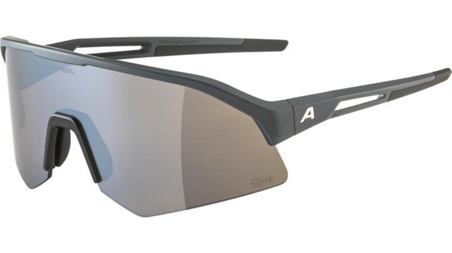 Alpina Sonic HR Q-Lite Sportbrille midnight-grey matt/mirror silver one size