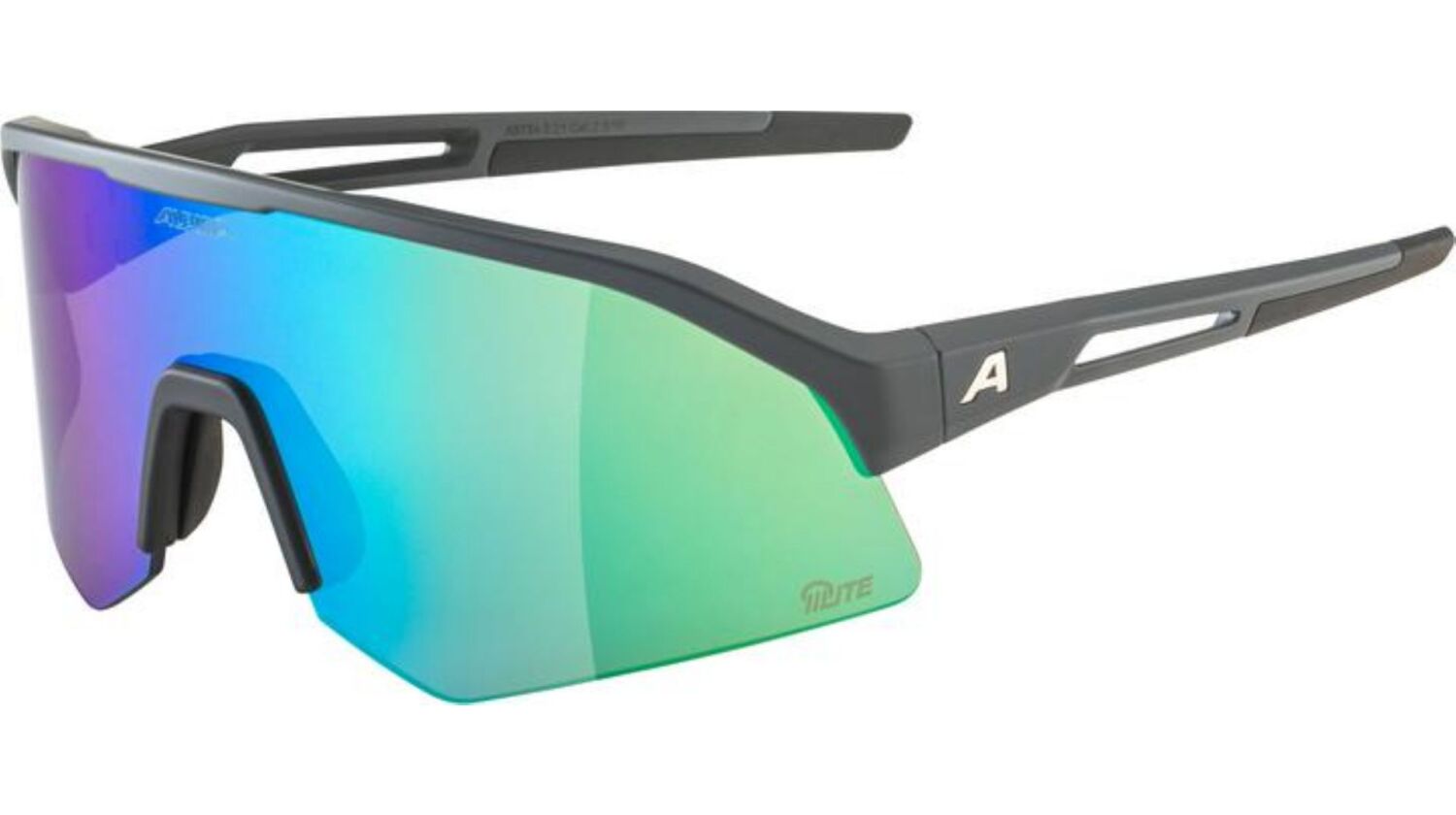 Alpina Sonic HR Q-Lite Sportbrille midnight-grey matt/mirror green one size