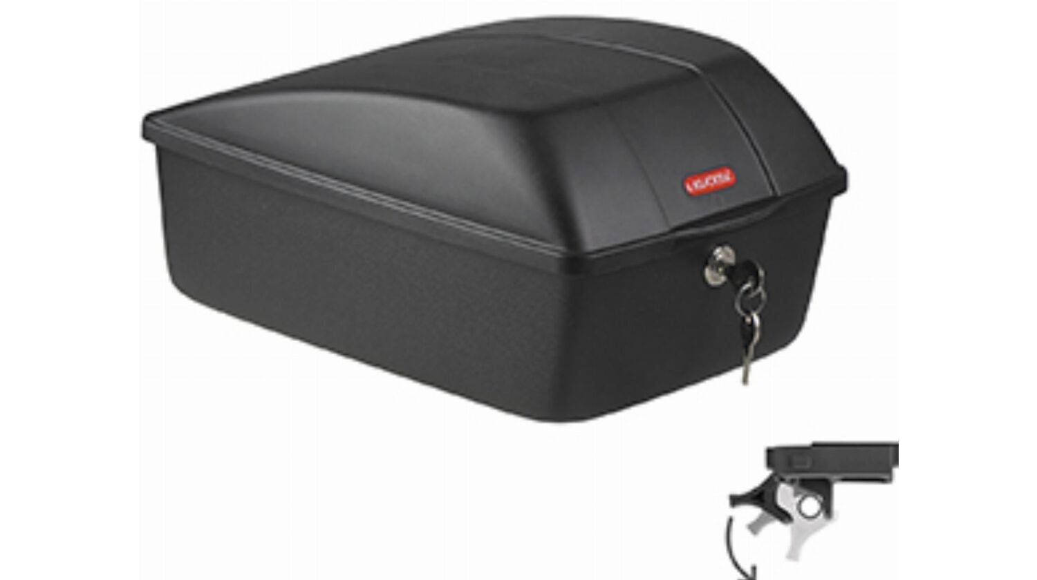 KLICKfix Bike Box mit UniKlip 2 Adapter schwarz 12 L