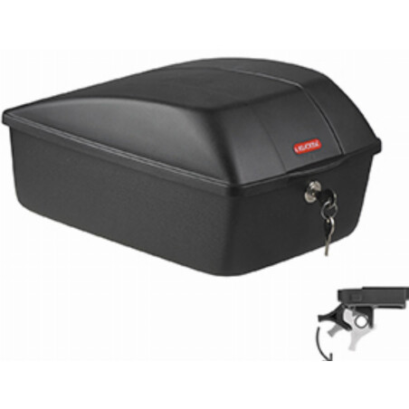 KLICKfix Bike Box mit UniKlip 2 Adapter schwarz 12 L