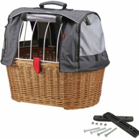 KLICKfix Doggy Basket Plus Fix Festmontage-/Hundekorb braun