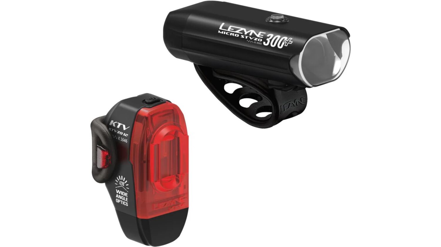 Lezyne Beleuchtungsset Micro Drive StVZO 300+/KTV Drive StVZO schwarz