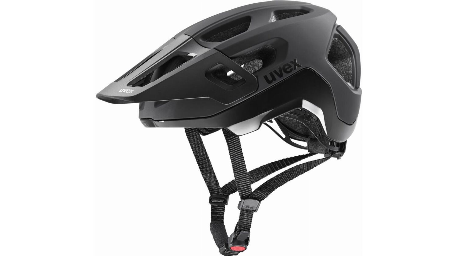 Uvex React MTB-Helm black matt