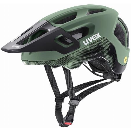 Uvex React Mips MTB-Helm moss green-black matt