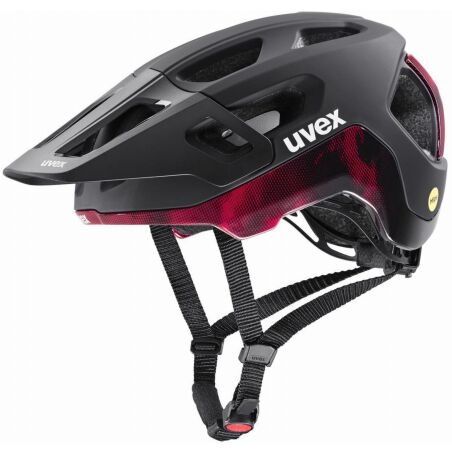 Uvex React Mips MTB-Helm black-ruby red matt