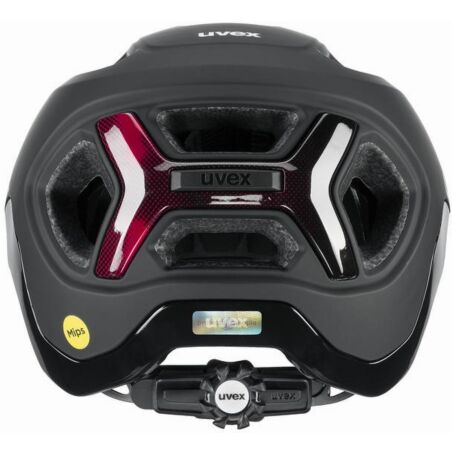 Uvex React Mips MTB-Helm black-ruby red matt