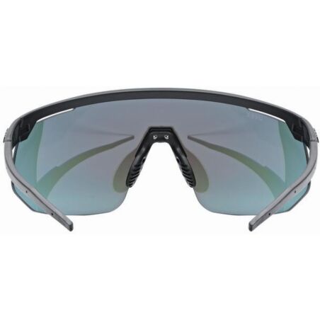 Uvex Pace One Sportbrille black matt/mirror blue