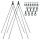 SKS GERMANY ASR-/V-Streben Set für Bluemels Basic und Stripes 26" - 29" black 365 mm