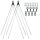 SKS GERMANY ASR-/V-Streben Set für Bluemels Basic und Stripes 26" - 29" silver 365 mm