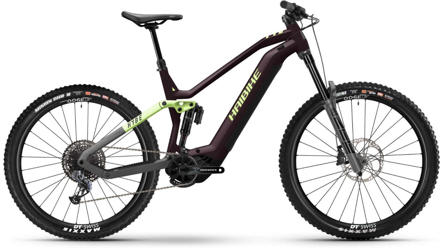 Haibike Hybe 10.5 720 Wh E-Bike Fully 29"/27,5" choco/canary/grey - matt