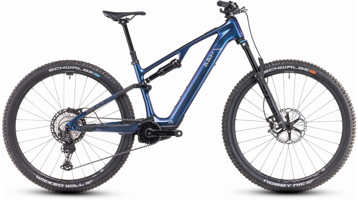 Cube AMS Hybrid One44 C:68X SLX 400 Wh E-Bike Fully 29" deepcobalt´n´black