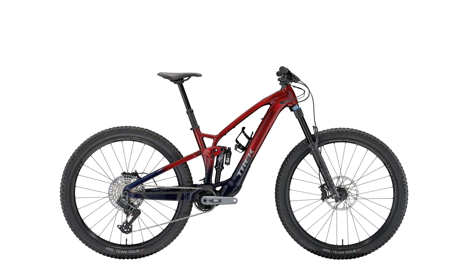 Trek Fuel EXe 8 GX AXS T-Type 360 Wh E-Bike Fully 29" rage red to deep dark blue fade