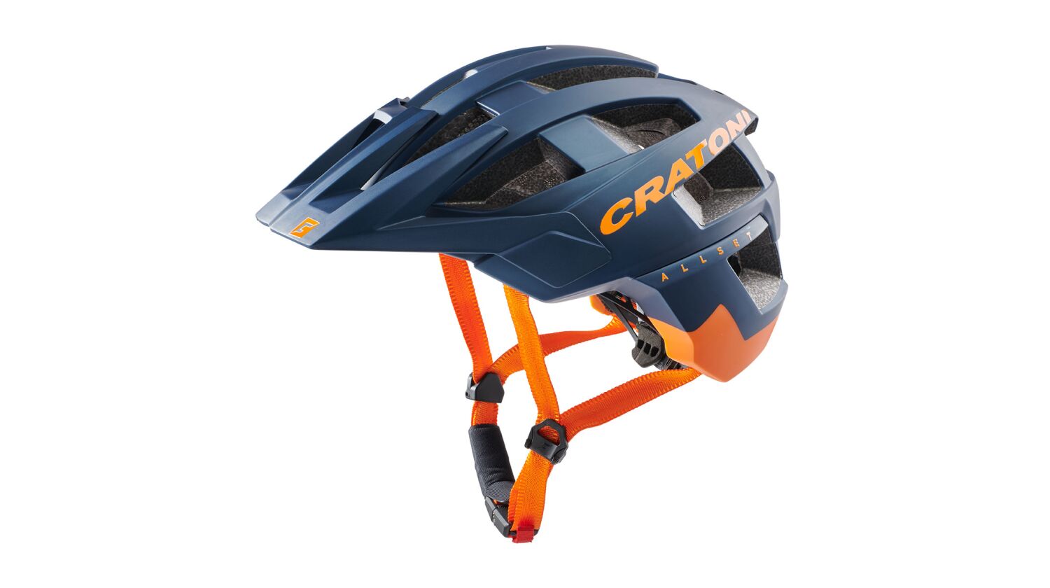 Cratoni AllSet MTB-Helm blue-orange matt