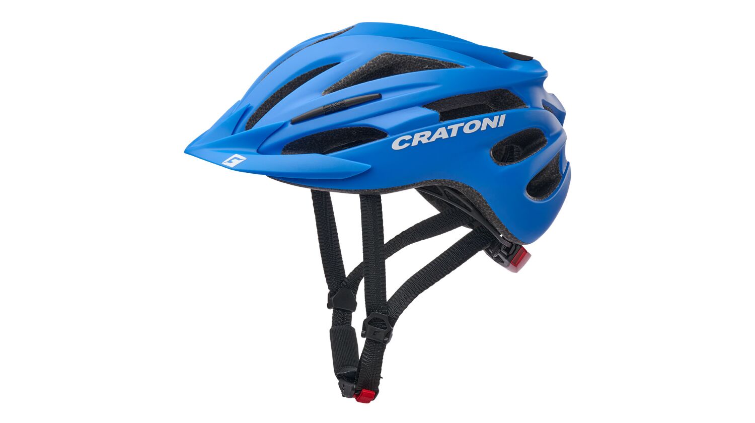 Cratoni Pacer Jr. Kinder-Helm blue-white matt