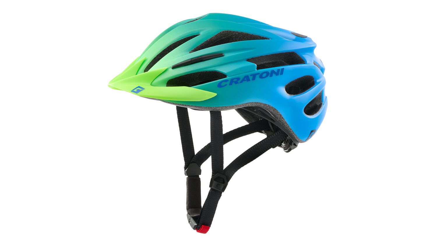 Cratoni Pacer Jr. Kinder-Helm green-blue matt