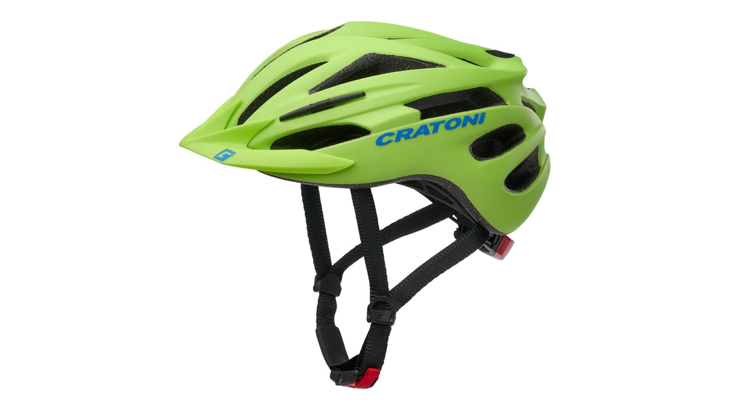 Cratoni Pacer Jr. Kinder-Helm lime-blue matt