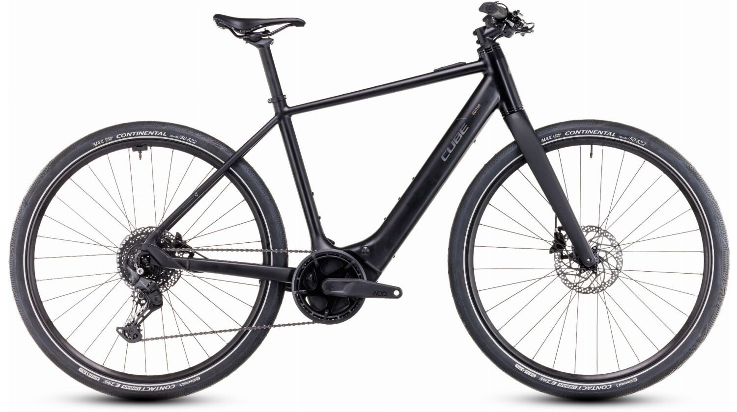 Cube Editor Hybrid Pro 400 Wh E-Bike Diamant 28" black´n´spectral