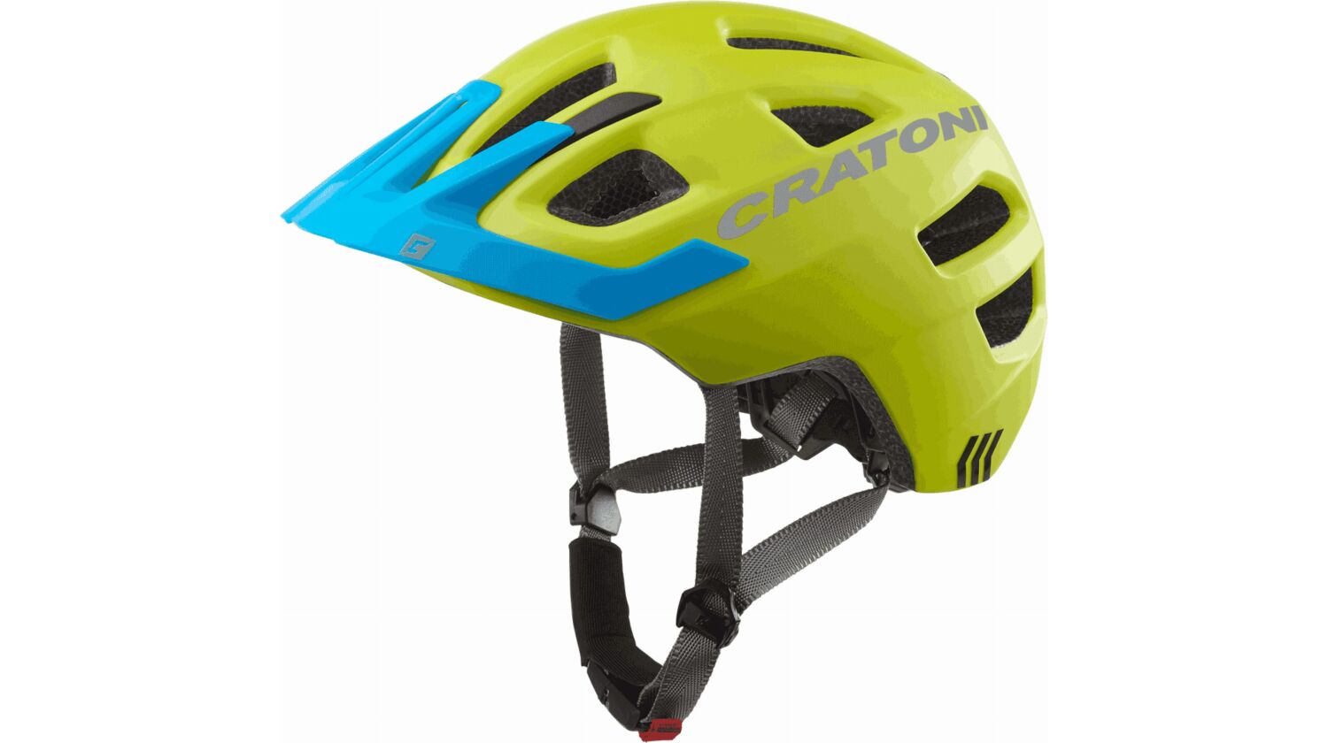 Cratoni Maxster Pro Kinder-Helm lime-blue matt