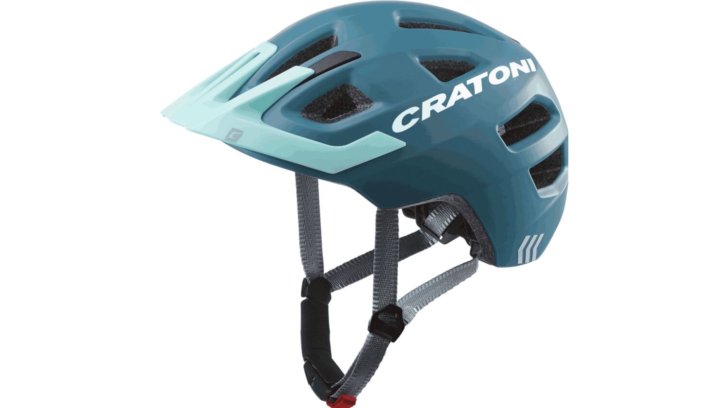 Cratoni Maxster Pro Kinder-Helm steel-blue matt