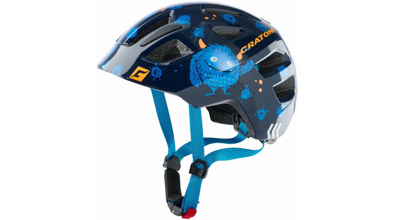 Cratoni Maxster Kinder-Helm monster blue glossy