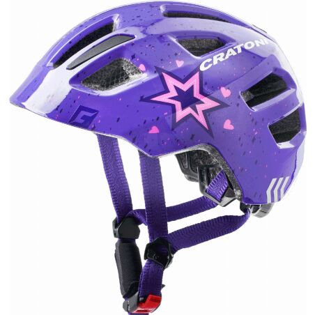 Cratoni Maxster Kinder-Helm star purple glossy