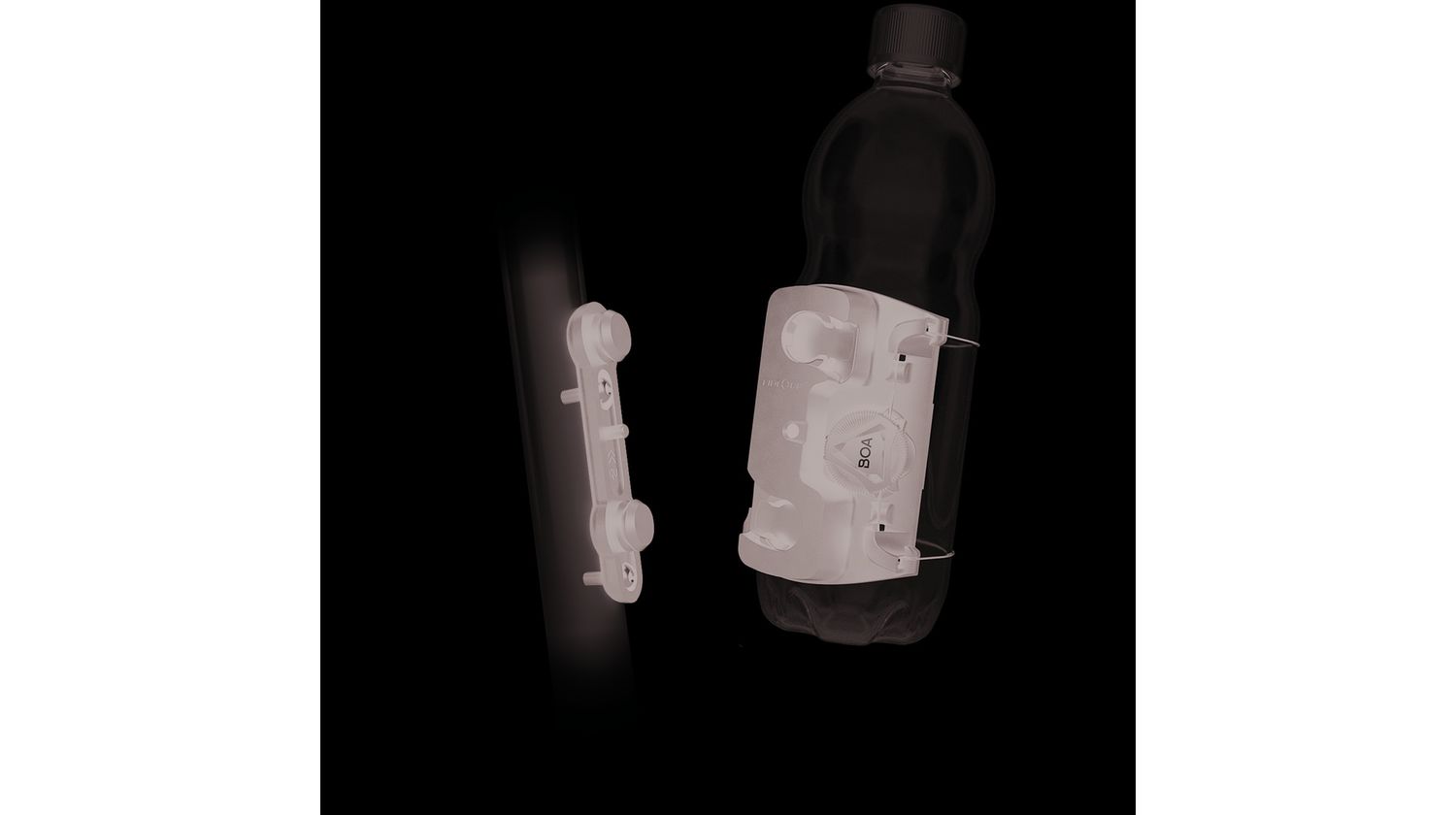 Fidlock Twist universeller Trinkflaschenhalter Befestigung mit Boa® Fit System schwarz