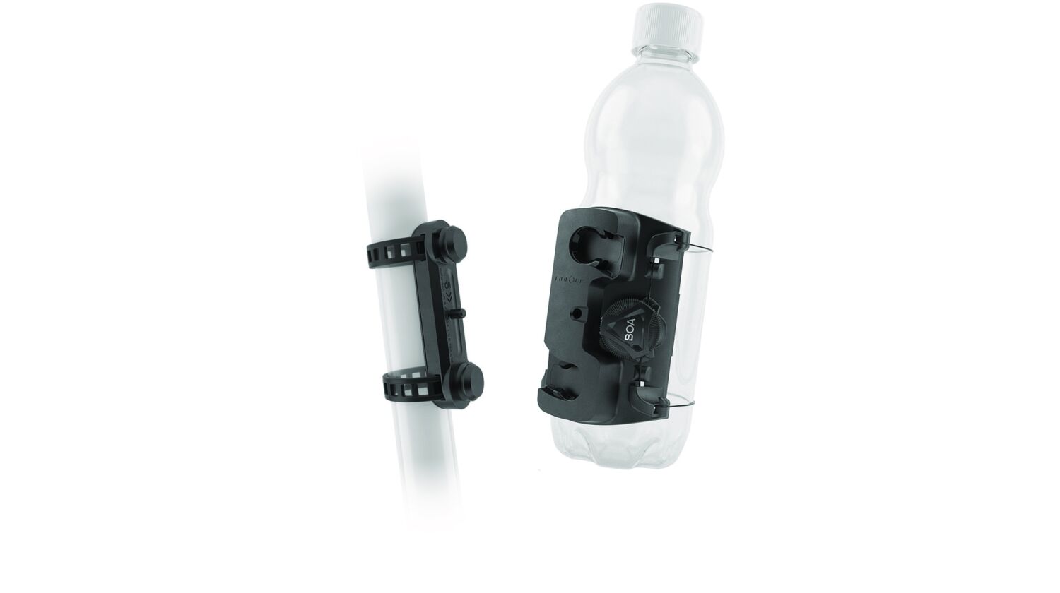 Fidlock Twist universeller Trinkflaschenhalter Befestigung mit Boa® Fit System inkl. magnet-mechanischem Flaschenhaltersystem uni base schwarz