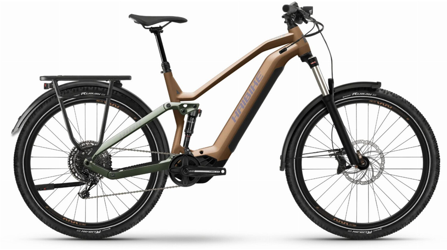 Haibike Adventr 8 720 Wh E-Bike Fully 27,5" cognac/olive matt