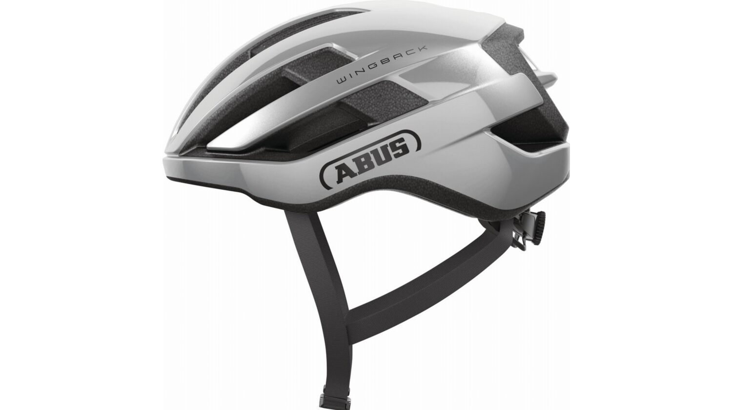 Abus WingBack Rennrad-Helm gleam silver