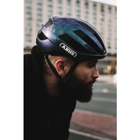 Abus WingBack Rennrad-Helm gleam silver