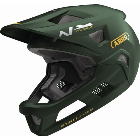 Abus YouDrop FF Kinder-Helm moss green S (48-55 cm)