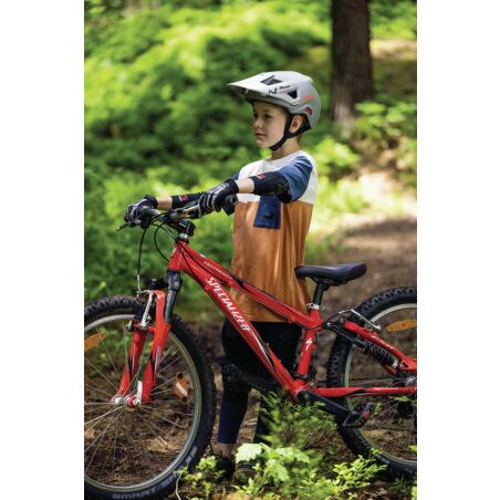 Abus YouDrop FF Kinder-Helm Ti silver S (48-55 cm)