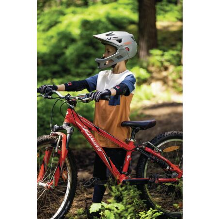 Abus YouDrop FF Kinder-Helm Ti silver S (48-55 cm)