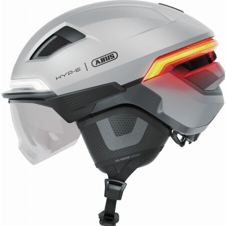 Abus Hyp-E Ace Helm gleam silver
