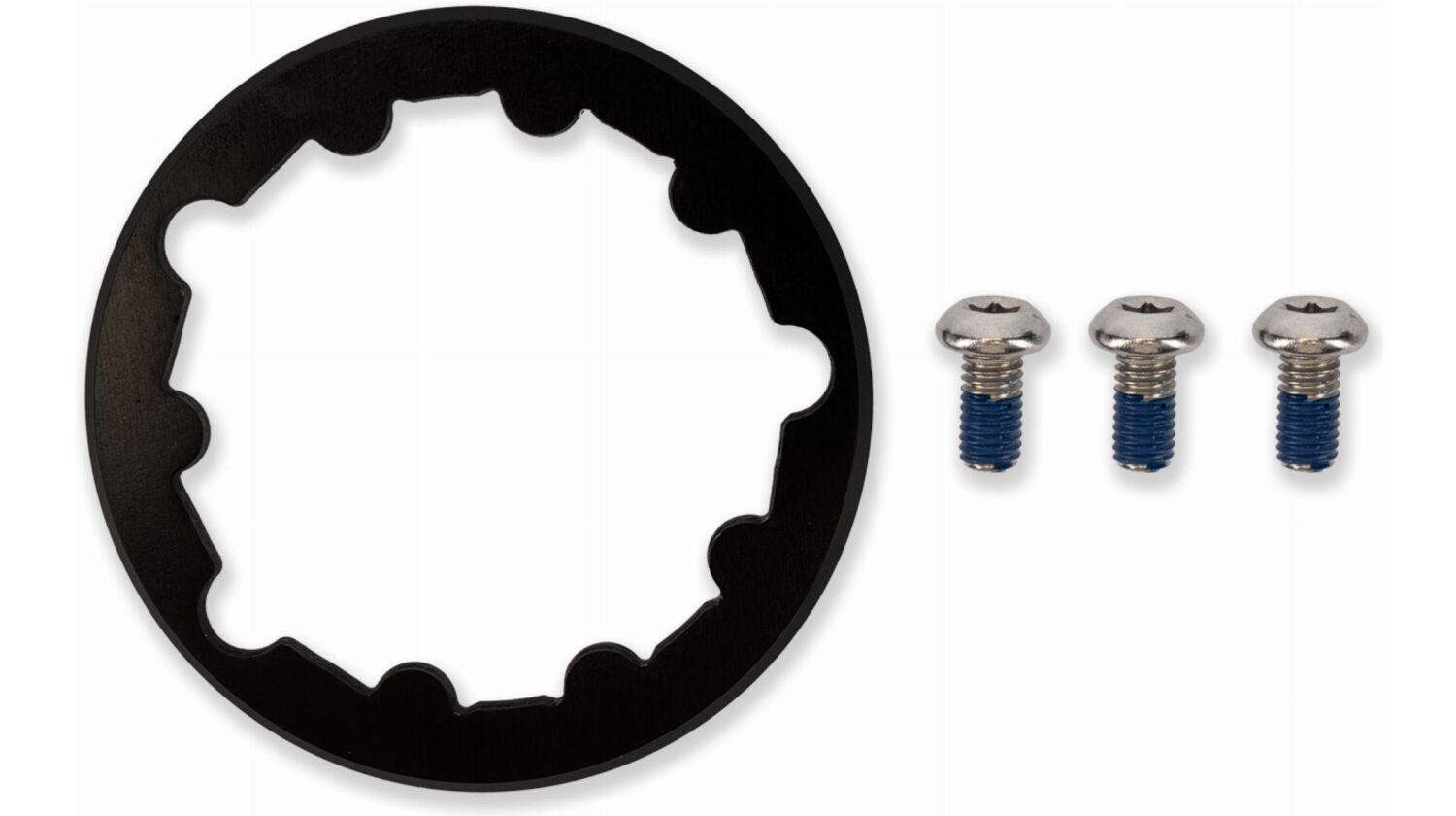 Acid Kettenblatt Spacer kompatibel mit SRAM 3-bolt Standard, Kettenlinie von 53 mm auf 50 mm black 3 mm