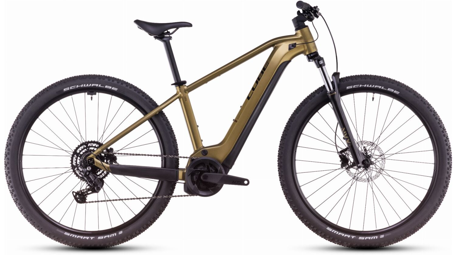 Cube Reaction Hybrid Performance 625 Wh E-Bike Hardtail Diamant goldenlime´n´black