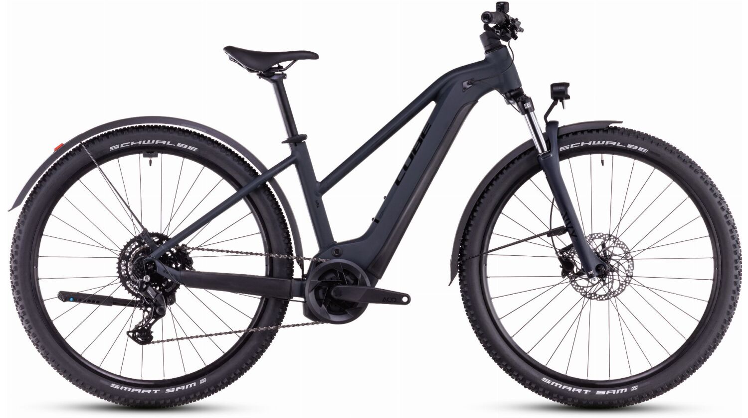 Cube Reaction Hybrid Performance 500 Wh Allroad E-Bike Hardtail Trapeze night´n´black